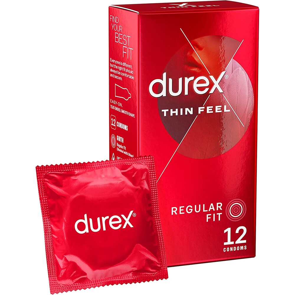 Durex Thin Feel Regular Fit Condoms 12 Pack